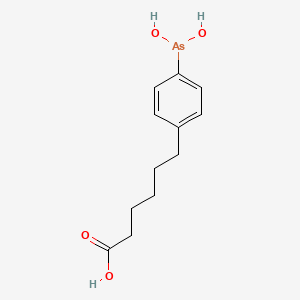 6-[4-(Dihydroxyarsanyl)phenyl]hexanoic acid