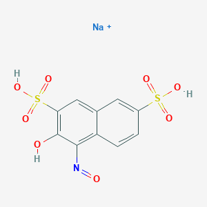 molecular formula C10H5NNa2O8S2 B147361 2,7-萘二磺酸，3-羟基-4-亚硝基-，二钠盐 CAS No. 525-05-3