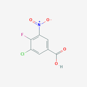molecular formula C7H3ClFNO4 B1473624 3-氯-4-氟-5-硝基苯甲酸 CAS No. 132992-43-9