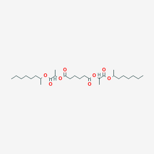 Bis{1-[(octan-2-yl)oxy]-1-oxopropan-2-yl} hexanedioate