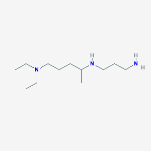 4-N-(3-aminopropyl)-1-N,1-N-diethylpentane-1,4-diamine