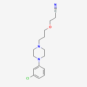 3-{3-[4-(3-Chlorophenyl)piperazin-1-yl]propoxy}propanenitrile