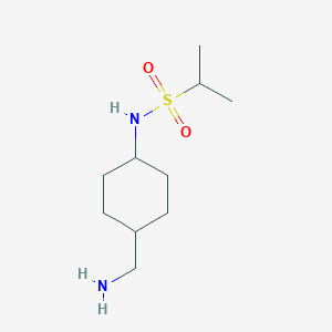 molecular formula C10H22N2O2S B1473651 [trans-4-(Aminomethyl)cyclohexyl][(methylethyl)sulfonyl]amine CAS No. 917872-20-9
