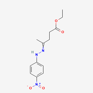 ethyl (4E)-4-[(4-nitrophenyl)hydrazinylidene]pentanoate