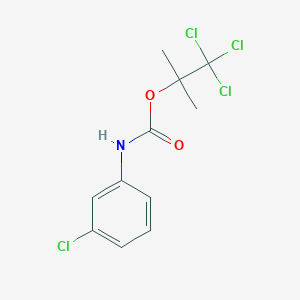 (2,2,2-trichloro-1,1-dimethyl-ethyl) N-(3-chlorophenyl)carbamate