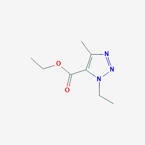 molecular formula C8H13N3O2 B1473654 Ethyl 3-ethyl-5-methyltriazole-4-carboxylate CAS No. 942060-26-6