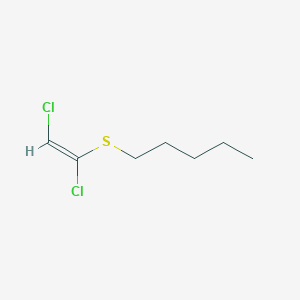 1-[(E)-1,2-dichloroethenyl]sulfanylpentane