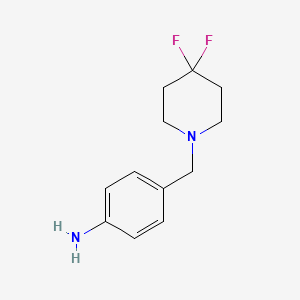 B1473656 4-(4,4-Difluoropiperidin-1-ylmethyl)-phenylamine CAS No. 1235767-86-8