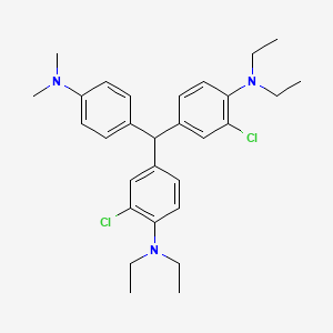 4,4'-{[4-(Dimethylamino)phenyl]methanediyl}bis(2-chloro-n,n-diethylaniline)