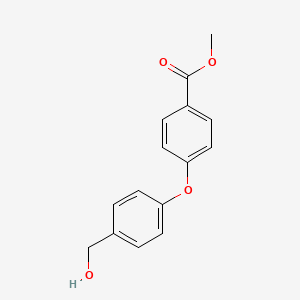 molecular formula C15H14O4 B1473661 4-[4-(羟甲基)苯氧基]苯甲酸甲酯 CAS No. 158770-93-5