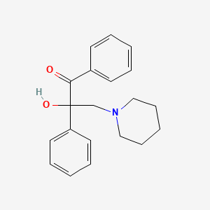 2-Hydroxy-1,2-diphenyl-3-piperidin-1-ylpropan-1-one