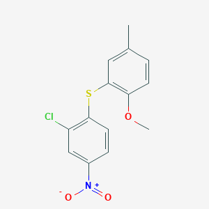 2-(2-Chloro-4-nitrophenyl)sulfanyl-1-methoxy-4-methylbenzene