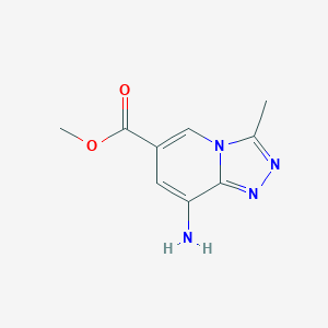 B1473668 Methyl 8-amino-3-methyl[1,2,4]triazolo[4,3-a]pyridine-6-carboxylate CAS No. 862980-71-0