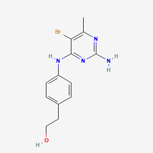 2-[4-[(2-Amino-5-bromo-6-methylpyrimidin-4-yl)amino]phenyl]ethanol