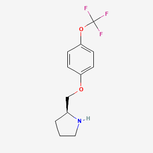 B1473673 (S)-2-(4-trifluoromethoxyphenoxymethyl)-pyrrolidine CAS No. 681482-14-4