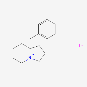 8a-Benzyl-4-methyloctahydroindolizin-4-ium iodide