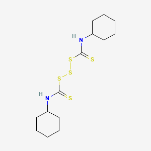 1,3-Trisulfanedicarbothioamide, N,N'-dicyclohexyl-