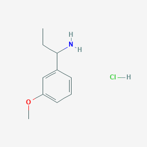 B1473683 1-(3-Methoxyphenyl)propan-1-amine hydrochloride CAS No. 1864074-52-1