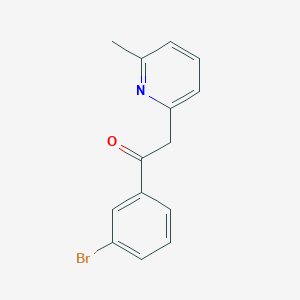 molecular formula C14H12BrNO B1473687 1-(3-Bromophenyl)-2-(6-methylpyridin-2-yl)ethanone CAS No. 879485-68-4