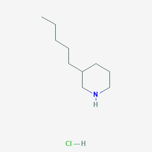 molecular formula C10H22ClN B1473694 3-Pentylpiperidine hydrochloride CAS No. 956324-40-6