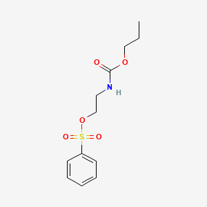 2-[(Propoxycarbonyl)amino]ethyl benzenesulfonate