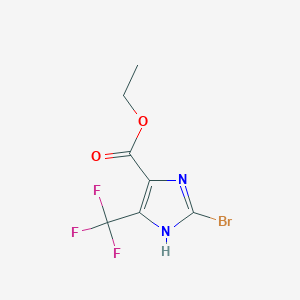 B1473696 Ethyl 2-bromo-5-(trifluoromethyl)-1H-imidazole-4-carboxylate CAS No. 444326-49-2