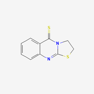 molecular formula C10H8N2S2 B14736970 2,3-Dihydro-5h-[1,3]thiazolo[2,3-b]quinazoline-5-thione CAS No. 3310-52-9