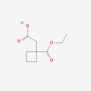 molecular formula C9H14O4 B1473712 2-[1-(乙氧羰基)环丁基]乙酸 CAS No. 345633-14-9