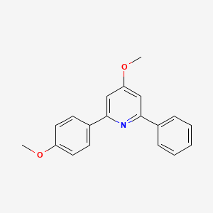 molecular formula C19H17NO2 B1473714 4-甲氧基-2-(4-甲氧基苯基)-6-苯基吡啶 CAS No. 1781241-46-0