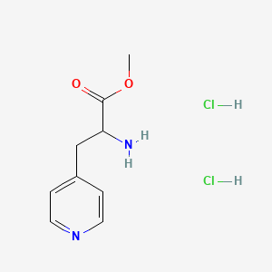 molecular formula C9H14Cl2N2O2 B1473716 Methyl 2-amino-3-(pyridin-4-yl)propanoate dihydrochloride CAS No. 33560-89-3