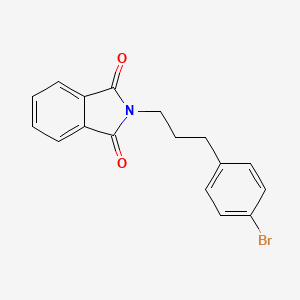 molecular formula C17H14BrNO2 B1473717 2-(3-(4-溴苯基)丙基)二氢异吲哚-1,3-二酮 CAS No. 1054479-09-2