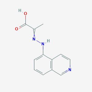 2-[2-(Isoquinolin-5-yl)hydrazinylidene]propanoic acid