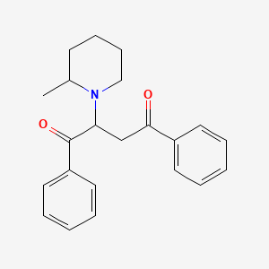 molecular formula C22H25NO2 B14737197 2-(2-Methylpiperidin-1-yl)-1,4-diphenylbutane-1,4-dione CAS No. 5336-92-5