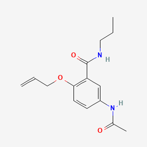 Benzamide, 5-acetamido-2-allyloxy-N-propyl-