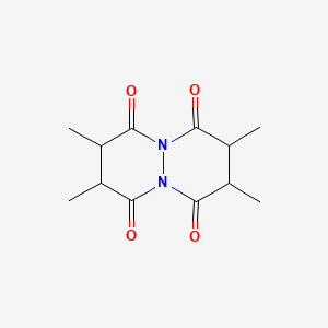 molecular formula C12H16N2O4 B14737223 2,3,7,8-Tetramethyltetrahydropyridazino(1,2-a)pyridazine-1,4,6,9-tetrone CAS No. 5398-99-2