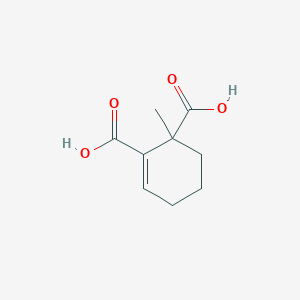 molecular formula C9H12O4 B14737359 1-Methylcyclohex-2-ene-1,2-dicarboxylic acid CAS No. 6321-87-5