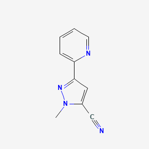 B1473739 1-methyl-3-(pyridin-2-yl)-1H-pyrazole-5-carbonitrile CAS No. 2098003-63-3