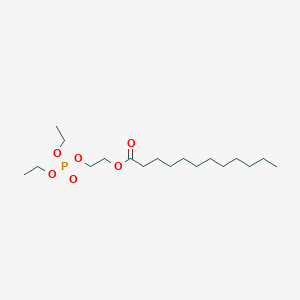 2-Diethoxyphosphoryloxyethyl dodecanoate