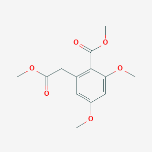 Benzeneacetic acid, 3,5-dimethoxy-2-(methoxycarbonyl)-, methyl ester