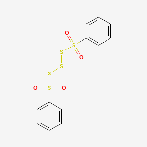 B14737595 1,1,5,5-Tetraoxo-1,5-diphenyl-1lambda~6~,5lambda~6~-pentasulfane CAS No. 5692-43-3