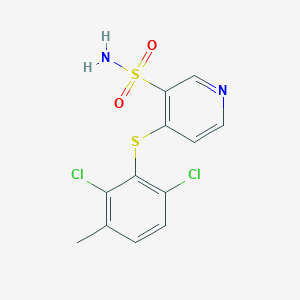 4-[(2,6-Dichloro-3-methylphenyl)sulfanyl]pyridine-3-sulfonamide