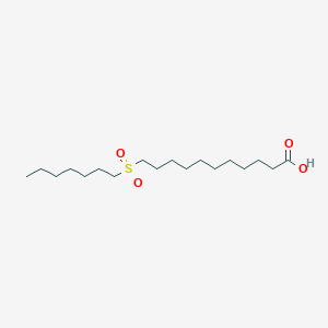 B14737716 11-Heptylsulfonylundecanoic acid CAS No. 5454-92-2