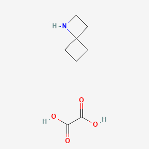 molecular formula C8H13NO4 B1473777 1-氮杂螺[3.3]庚烷草酸盐 CAS No. 51392-72-4