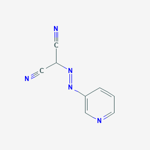 molecular formula C8H5N5 B14737858 [(e)-Pyridin-3-yldiazenyl]propanedinitrile CAS No. 5460-42-4