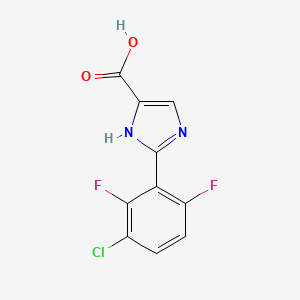 B1473789 2-(3-Chloro-2,6-difluorophenyl)-1H-imidazole-4-carboxylic acid CAS No. 1422386-06-8