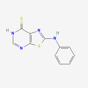 2-anilino-6H-[1,3]thiazolo[5,4-d]pyrimidine-7-thione