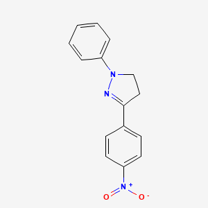 1-Phenyl-3-(4-nitrophenyl)-2-pyrazoline