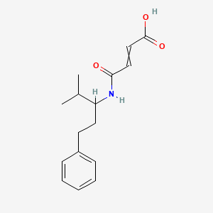 4-[(4-Methyl-1-phenylpentan-3-yl)amino]-4-oxobut-2-enoic acid