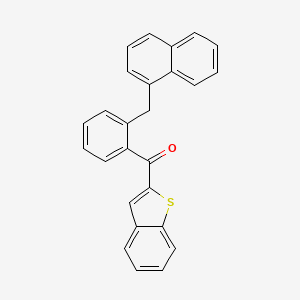 1-Benzothiophen-2-yl[2-(naphthalen-1-ylmethyl)phenyl]methanone