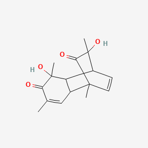 5,9-Dihydroxy-1,5,7,9-tetramethyl-1,4a,5,8a-tetrahydro-1,4-ethanonaphthalene-6,10(4h)-dione